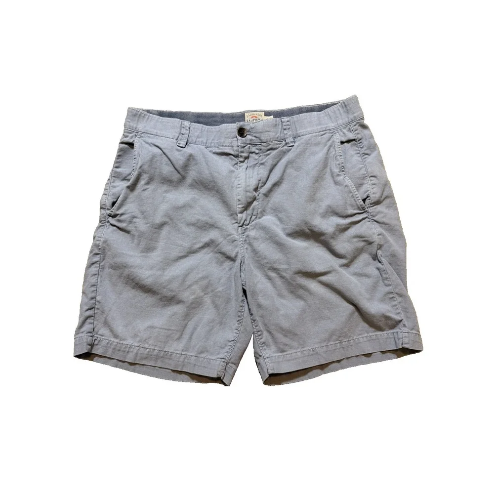 Faherty Brand Men's Size 33 Blue Chino Shorts Casual Coastal Preppy 7